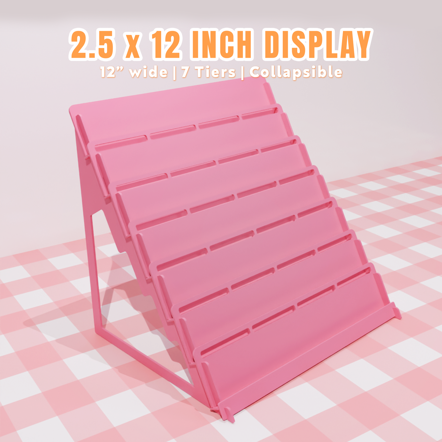 2.5 Inch [12 Inch Wide] Sticker Display Stand