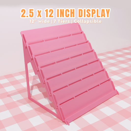 2.5 Inch [12 Inch Wide] Sticker Display Stand