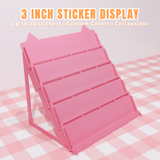 3 Inch Sticker Display Stand