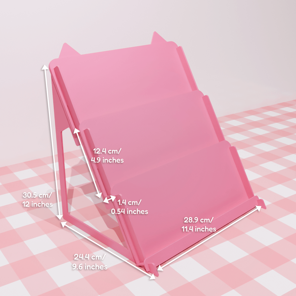 5 Inch [12 Inch Wide] Postcard/Sticker Sheet Display Stand
