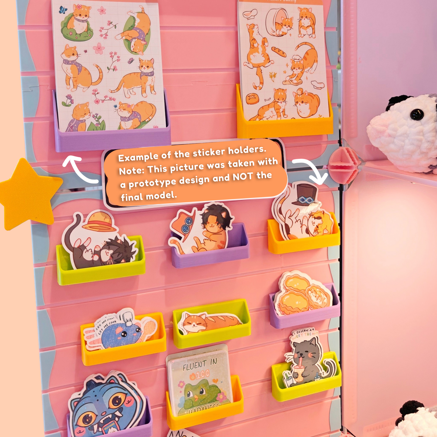 Slatwall Sticker/Print Holder [FILES ONLY]