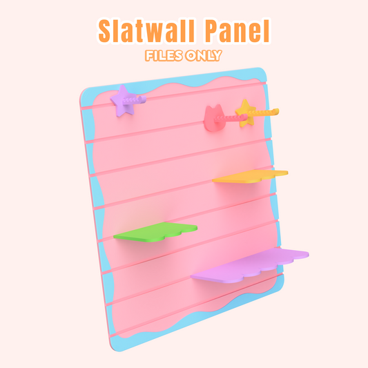 Slatwall Panel and Accessories [FILES ONLY]