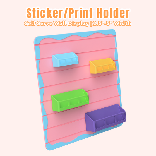 Slatwall Sticker/Print Holder